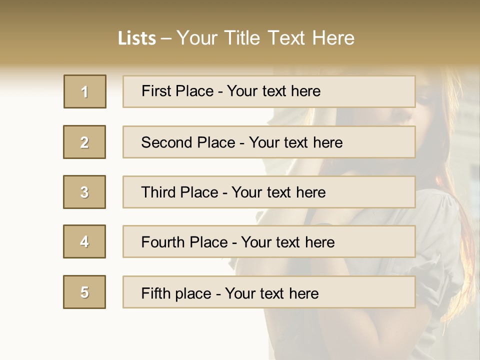 Person Outdoor Young PowerPoint Template