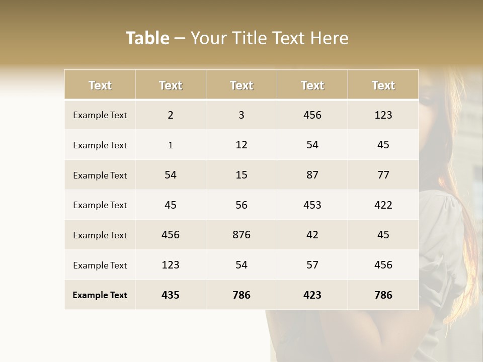 Person Outdoor Young PowerPoint Template
