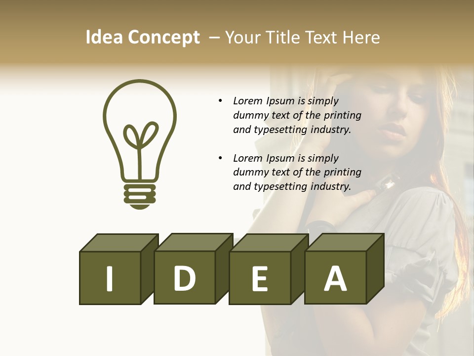 Person Outdoor Young PowerPoint Template