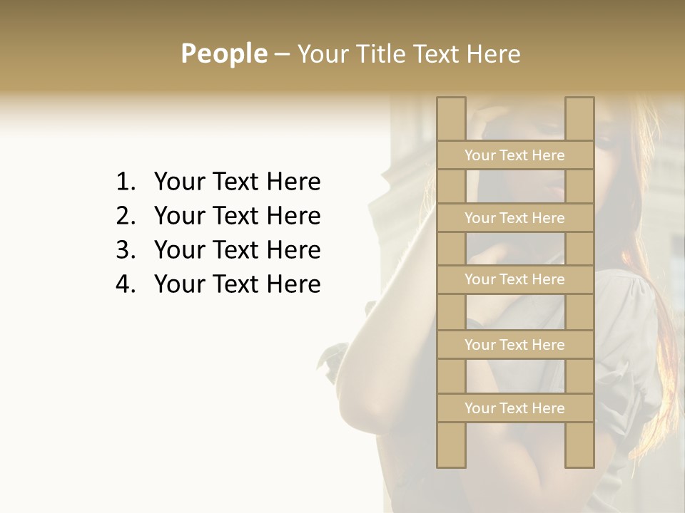 Person Outdoor Young PowerPoint Template