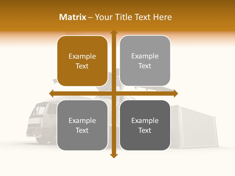 Lorry Business Merchandise PowerPoint Template