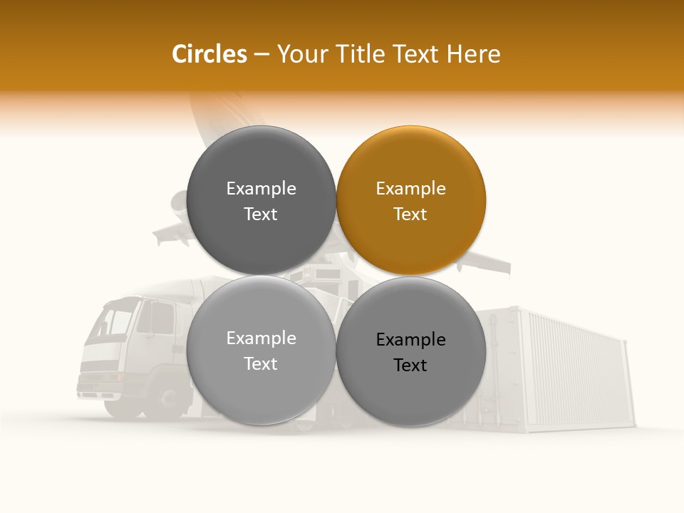 Lorry Business Merchandise PowerPoint Template