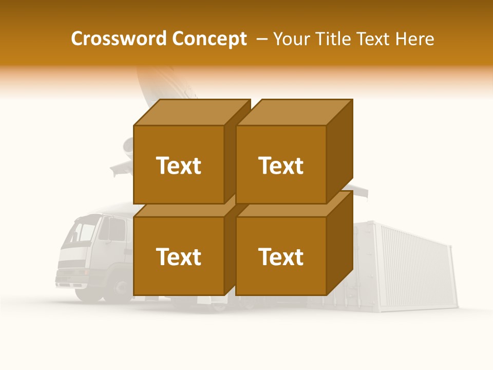 Lorry Business Merchandise PowerPoint Template