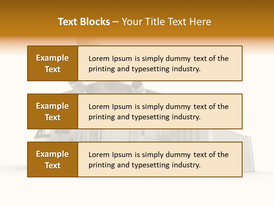 Lorry Business Merchandise PowerPoint Template