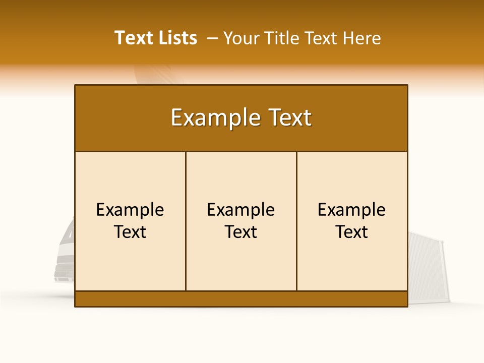 Lorry Business Merchandise PowerPoint Template
