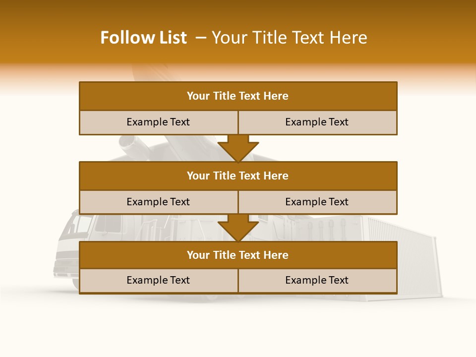 Lorry Business Merchandise PowerPoint Template