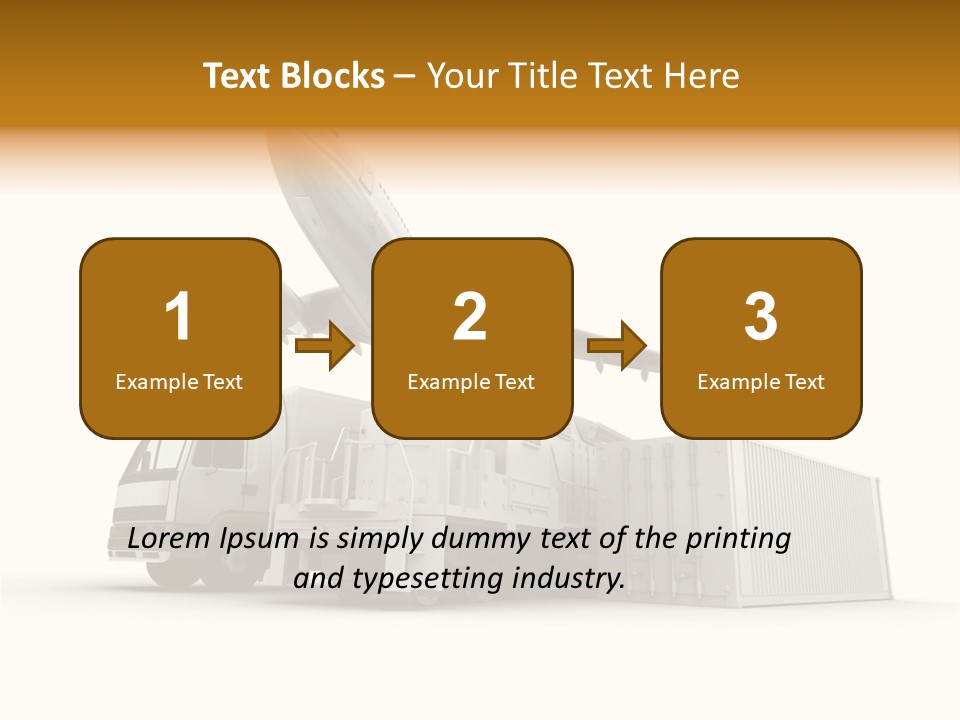Lorry Business Merchandise PowerPoint Template