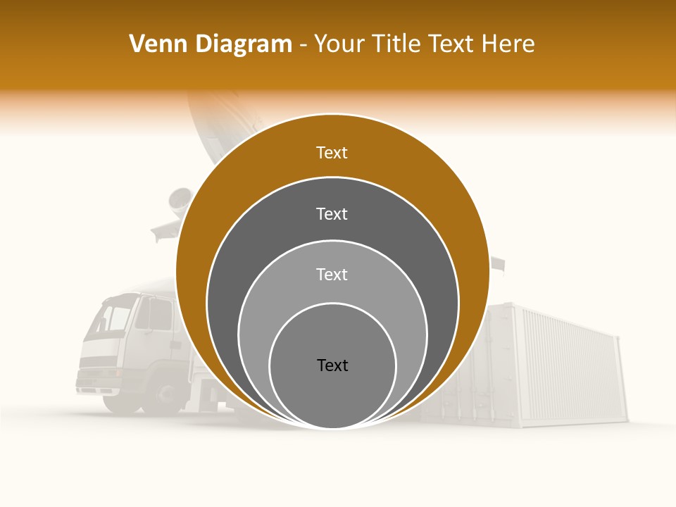 Lorry Business Merchandise PowerPoint Template