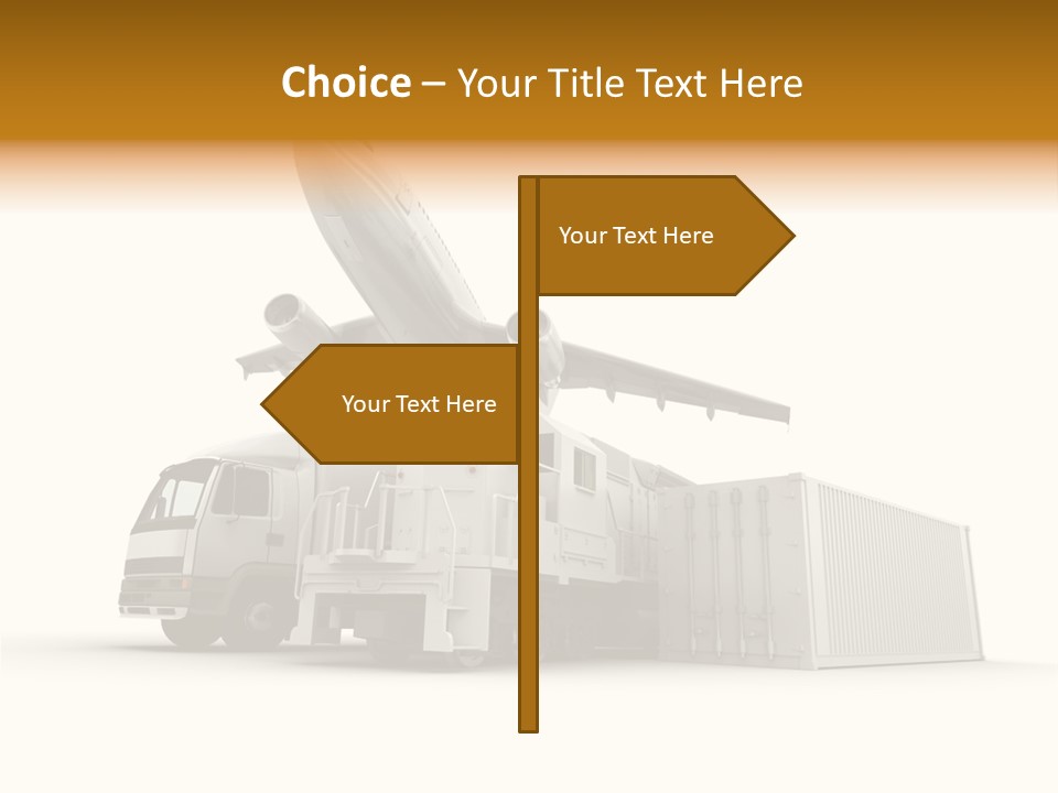 Lorry Business Merchandise PowerPoint Template