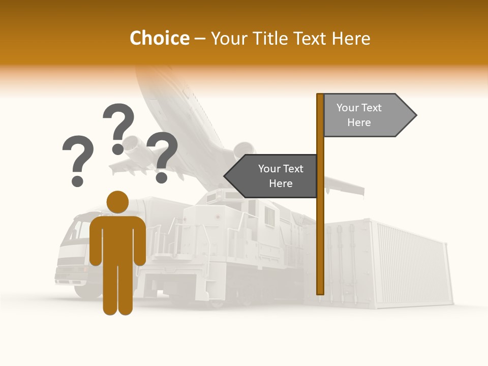 Lorry Business Merchandise PowerPoint Template