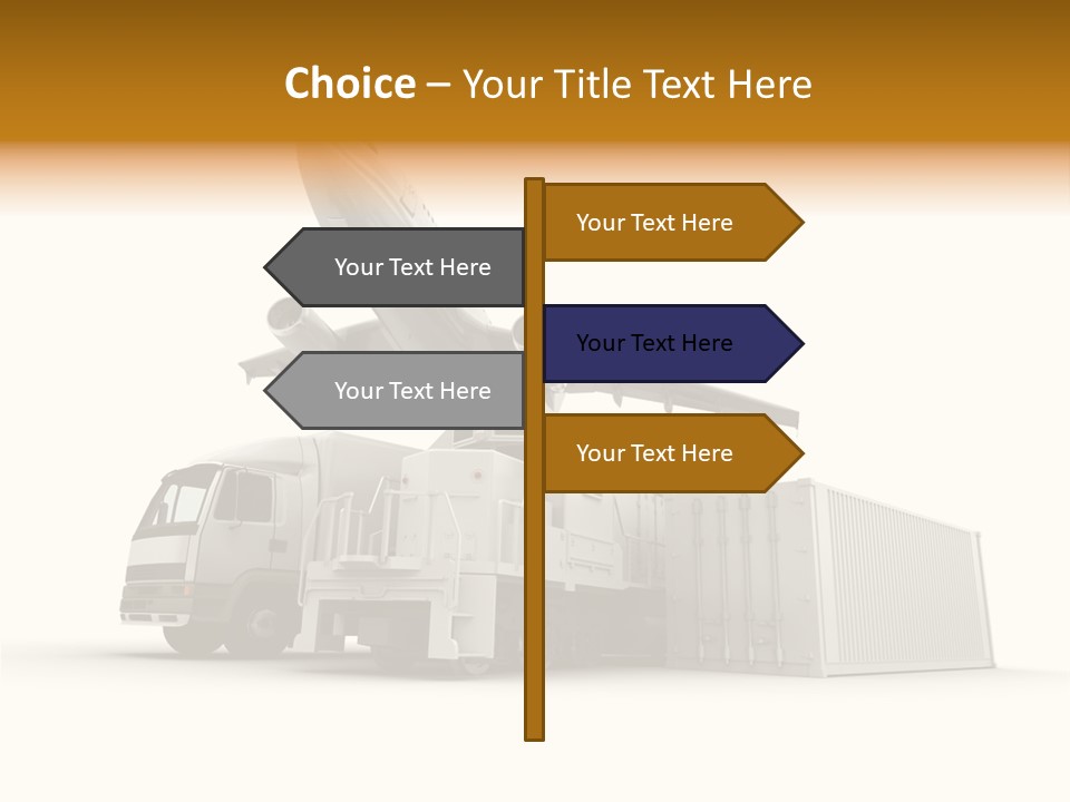Lorry Business Merchandise PowerPoint Template