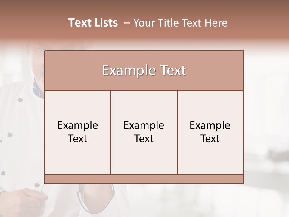 Menu Cook Expertise PowerPoint Template