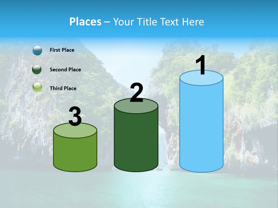 Nobody Summer Seascape PowerPoint Template