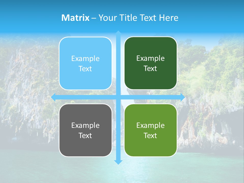 Nobody Summer Seascape PowerPoint Template