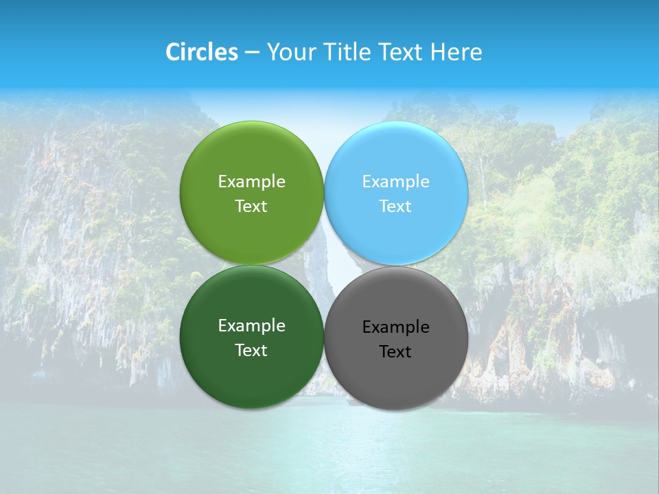 Nobody Summer Seascape PowerPoint Template