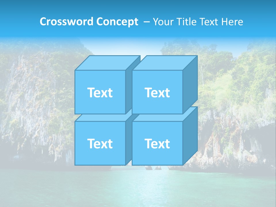 Nobody Summer Seascape PowerPoint Template