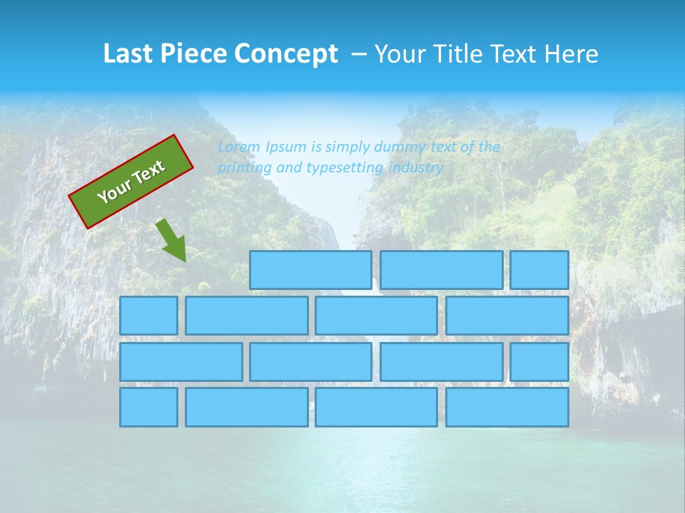 Nobody Summer Seascape PowerPoint Template