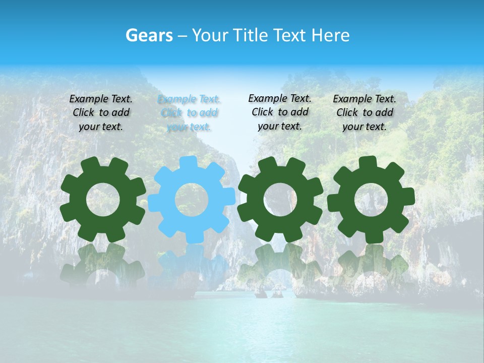 Nobody Summer Seascape PowerPoint Template