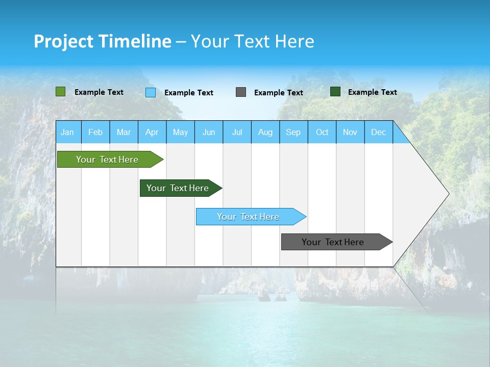 Nobody Summer Seascape PowerPoint Template