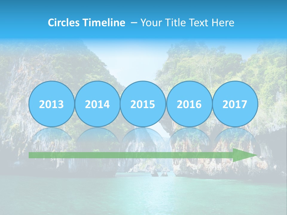 Nobody Summer Seascape PowerPoint Template