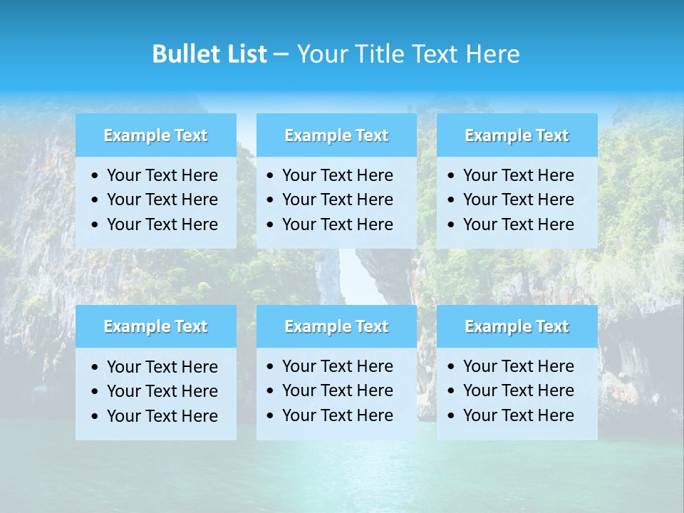 Nobody Summer Seascape PowerPoint Template