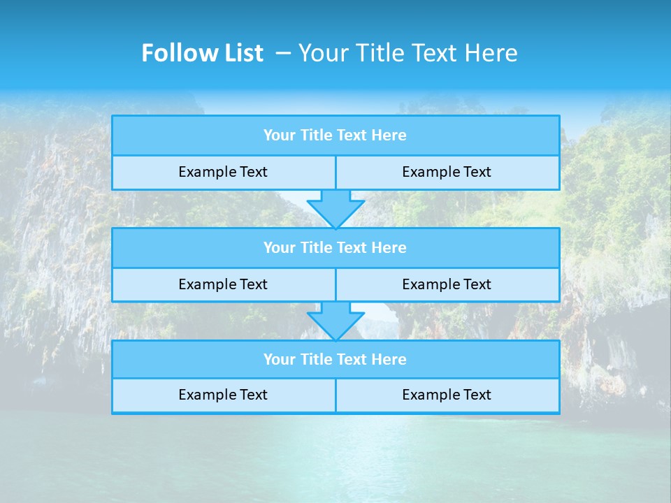 Nobody Summer Seascape PowerPoint Template