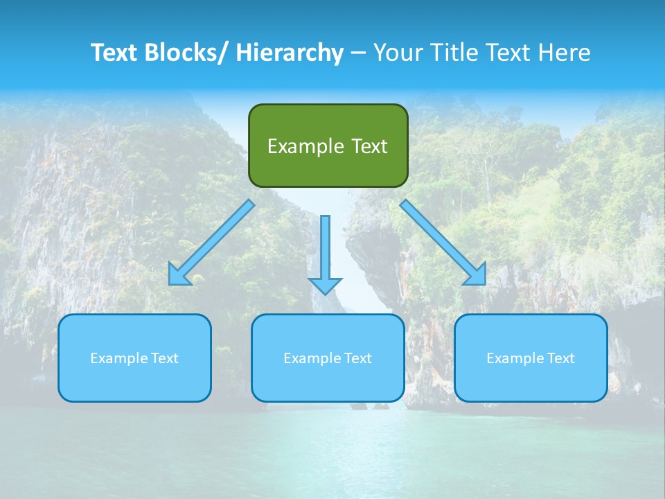 Nobody Summer Seascape PowerPoint Template