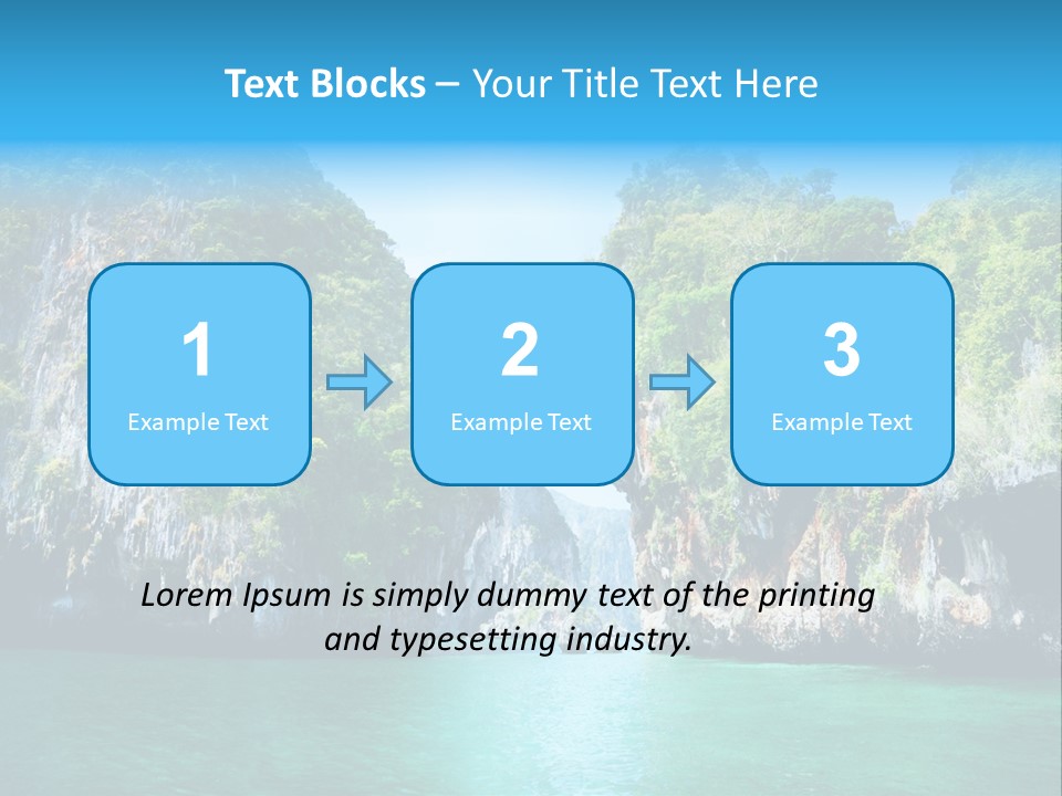 Nobody Summer Seascape PowerPoint Template