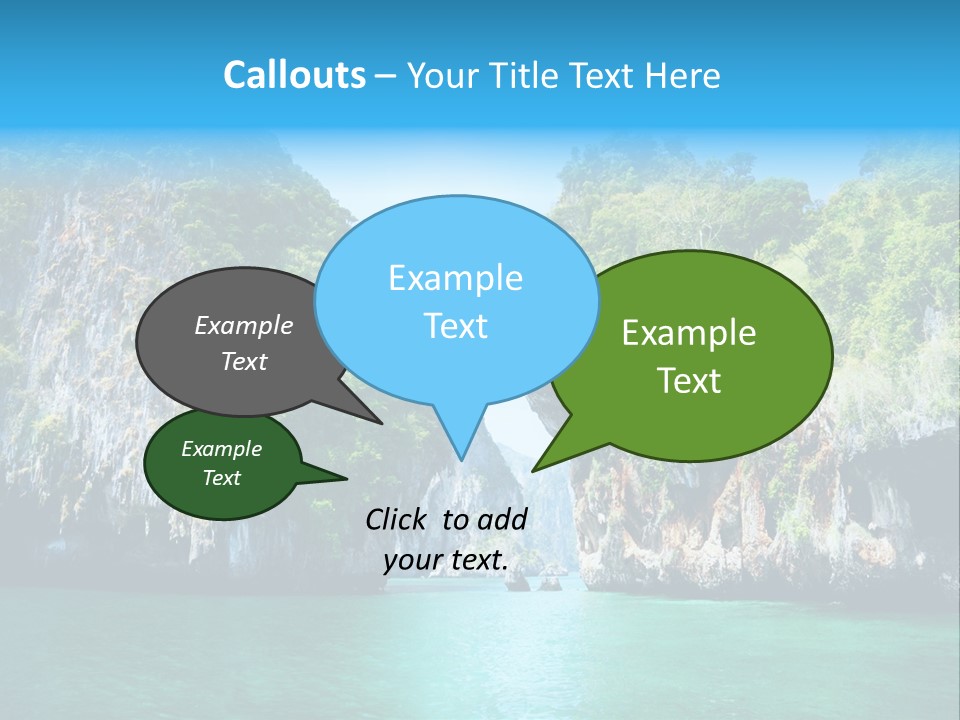 Nobody Summer Seascape PowerPoint Template