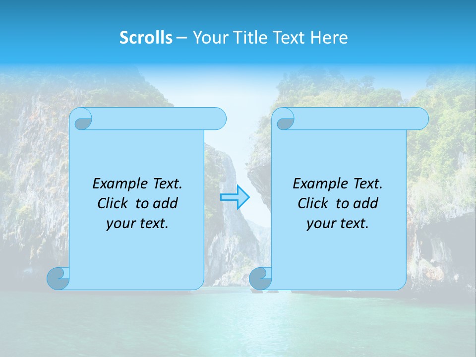 Nobody Summer Seascape PowerPoint Template