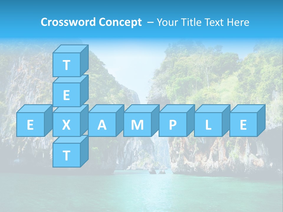 Nobody Summer Seascape PowerPoint Template