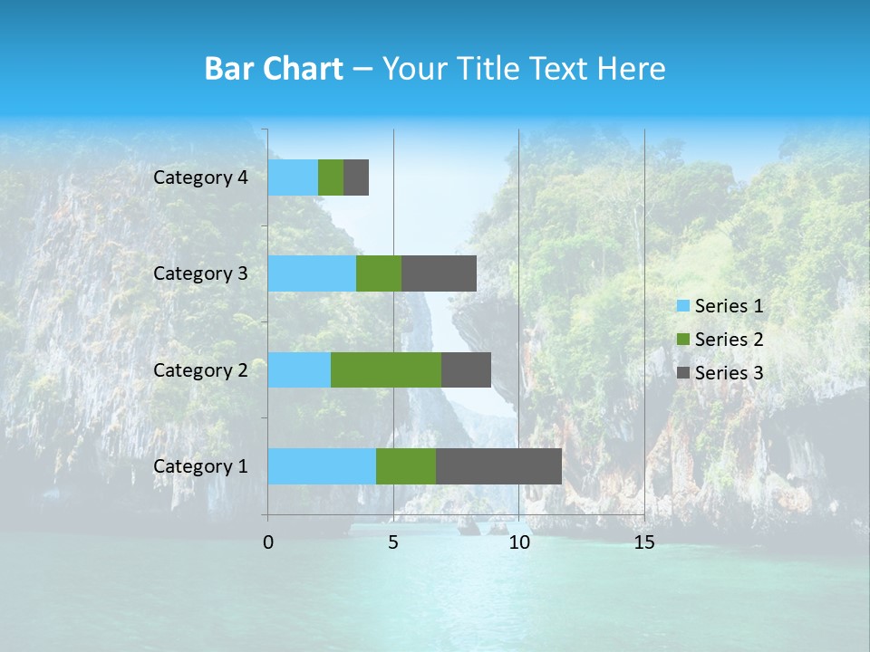 Nobody Summer Seascape PowerPoint Template