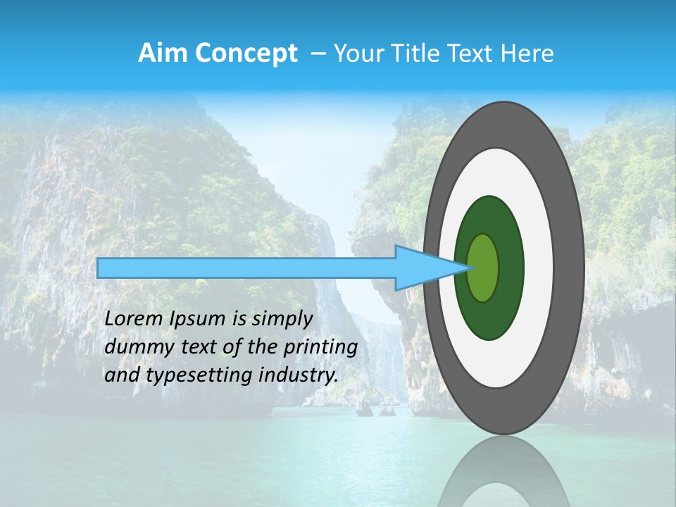 Nobody Summer Seascape PowerPoint Template