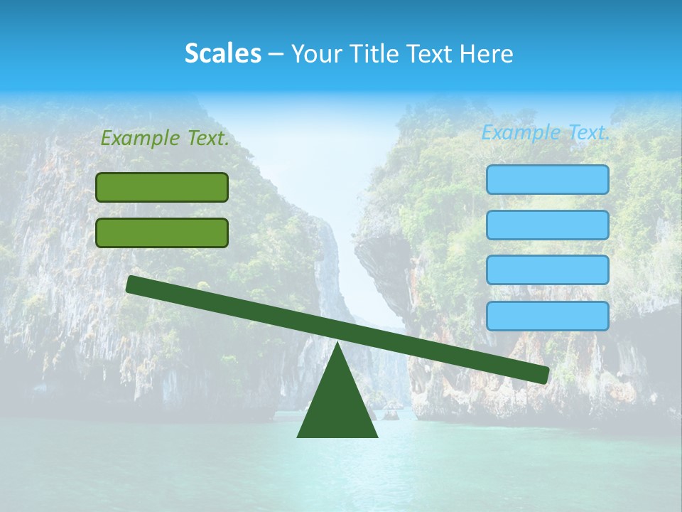 Nobody Summer Seascape PowerPoint Template