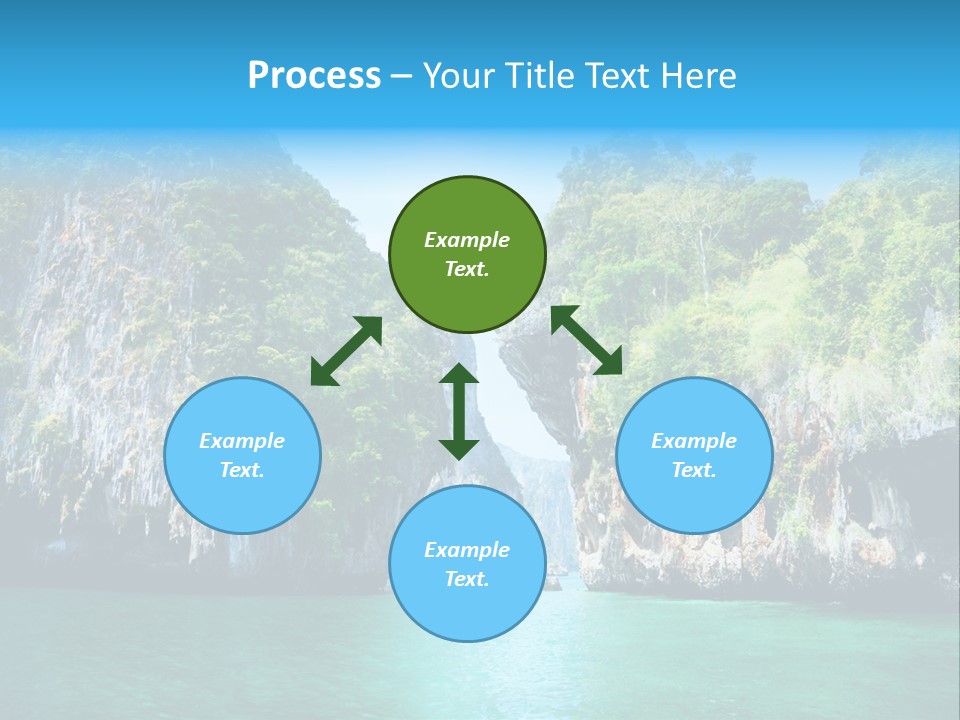Nobody Summer Seascape PowerPoint Template