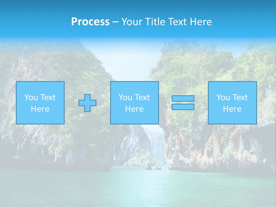 Nobody Summer Seascape PowerPoint Template