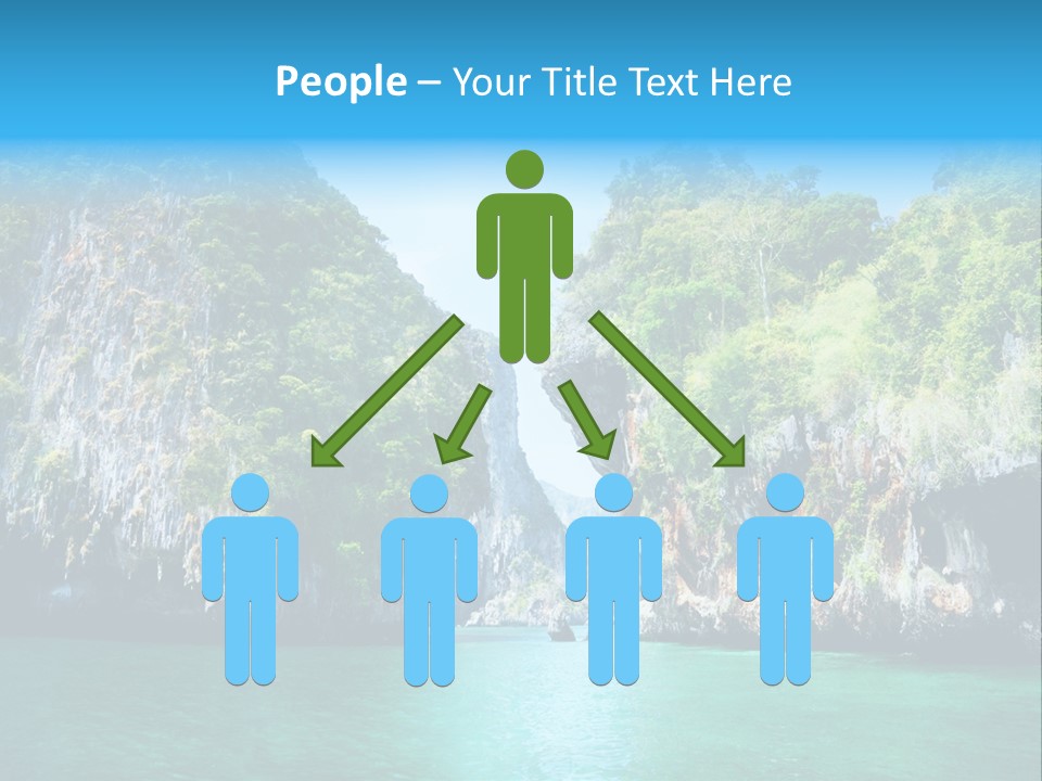 Nobody Summer Seascape PowerPoint Template