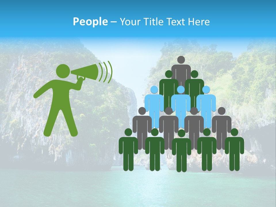 Nobody Summer Seascape PowerPoint Template