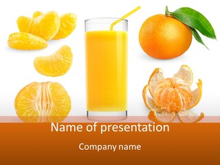 Closeup Beverage Refreshment PowerPoint Template