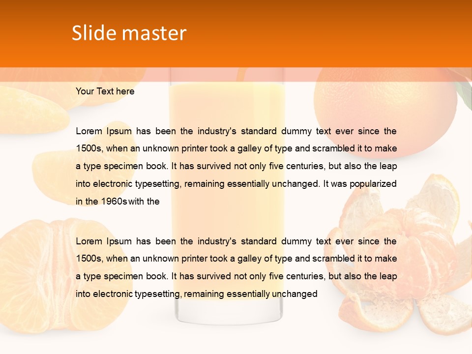 Closeup Beverage Refreshment PowerPoint Template