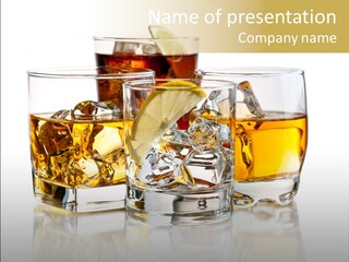 Lime Vodka Beverage PowerPoint Template