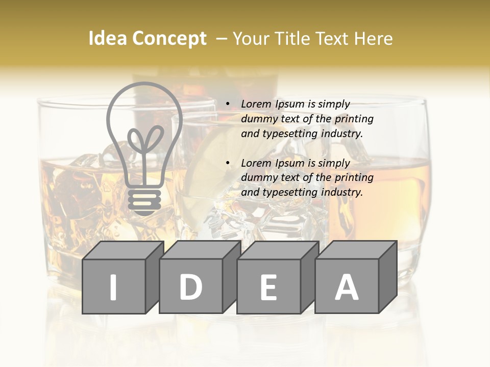 Lime Vodka Beverage PowerPoint Template