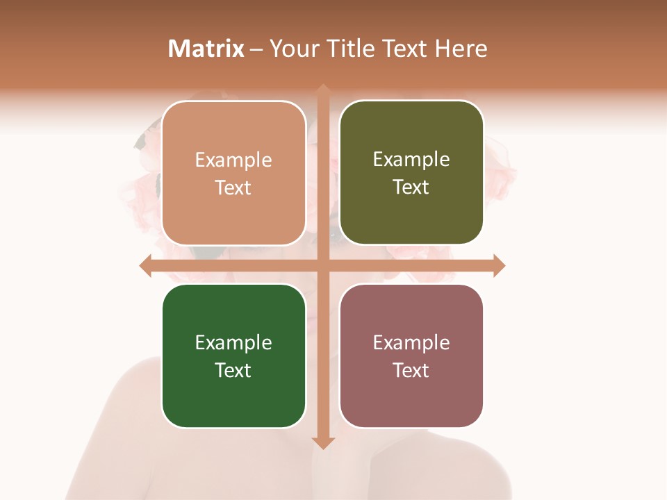 Elegant Isolated In White Flower PowerPoint Template