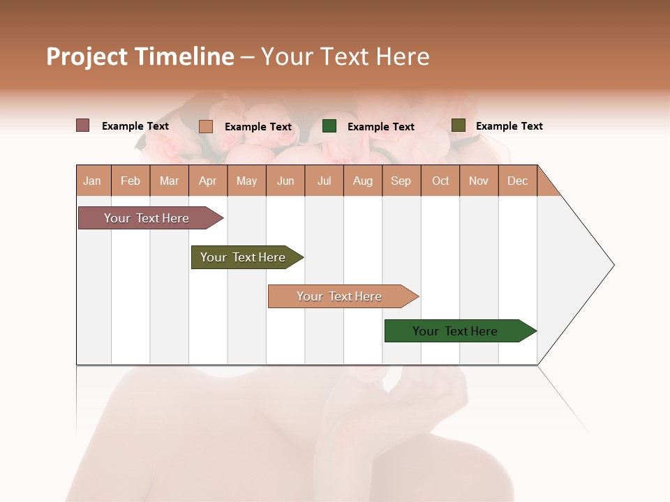 Elegant Isolated In White Flower PowerPoint Template