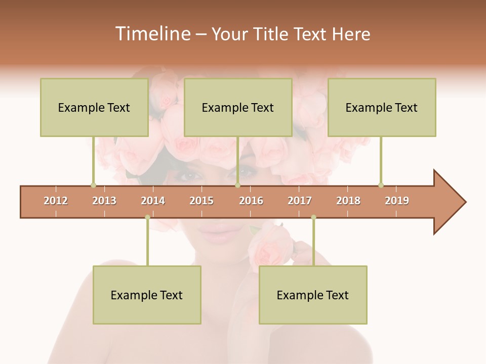 Elegant Isolated In White Flower PowerPoint Template