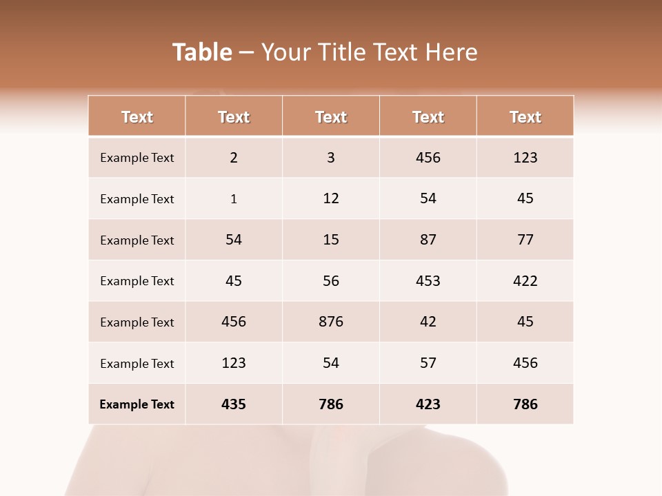 Elegant Isolated In White Flower PowerPoint Template