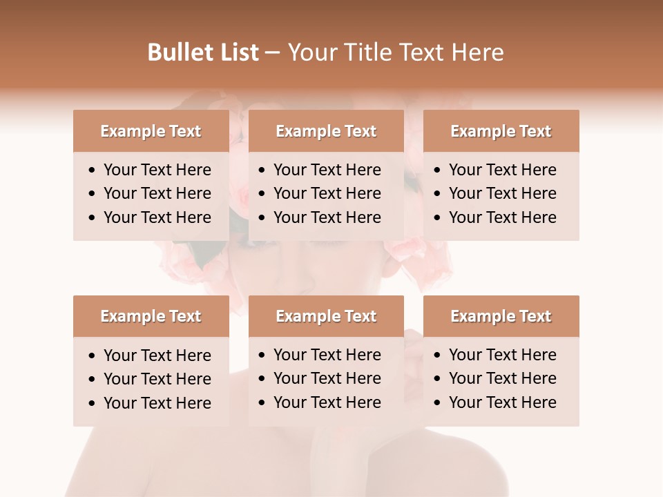 Elegant Isolated In White Flower PowerPoint Template