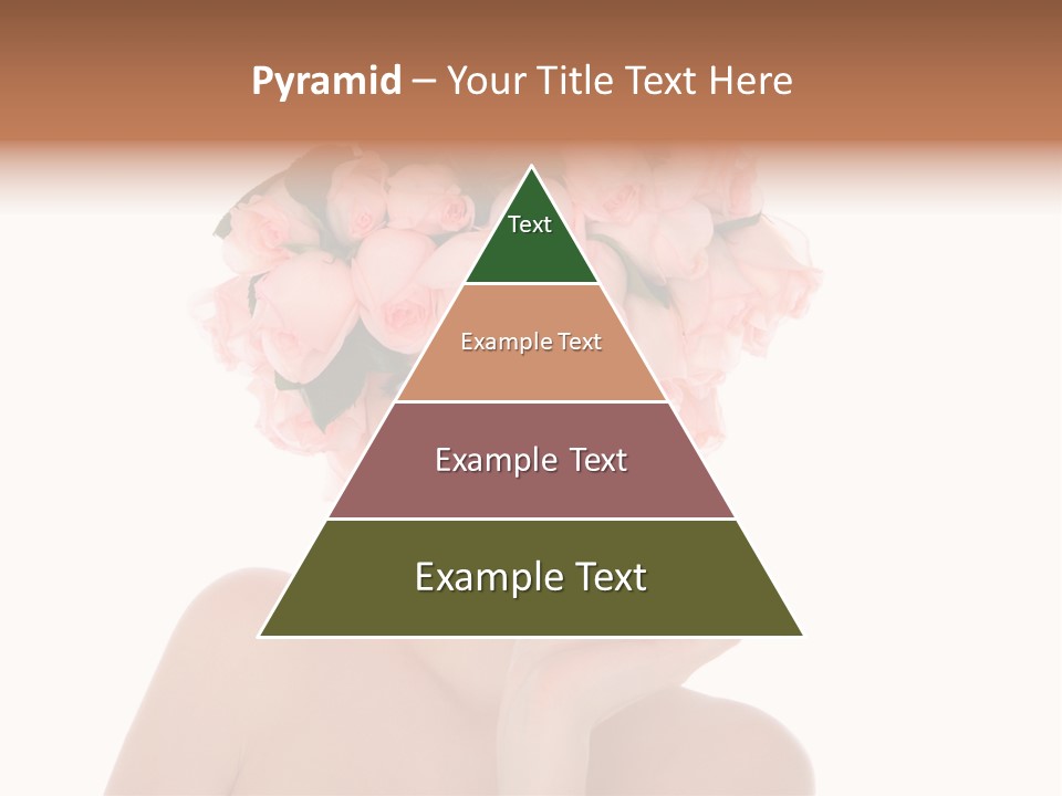 Elegant Isolated In White Flower PowerPoint Template