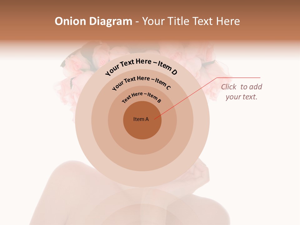 Elegant Isolated In White Flower PowerPoint Template