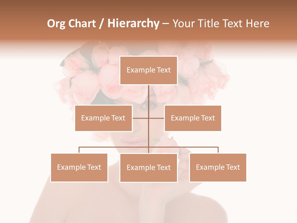 Elegant Isolated In White Flower PowerPoint Template